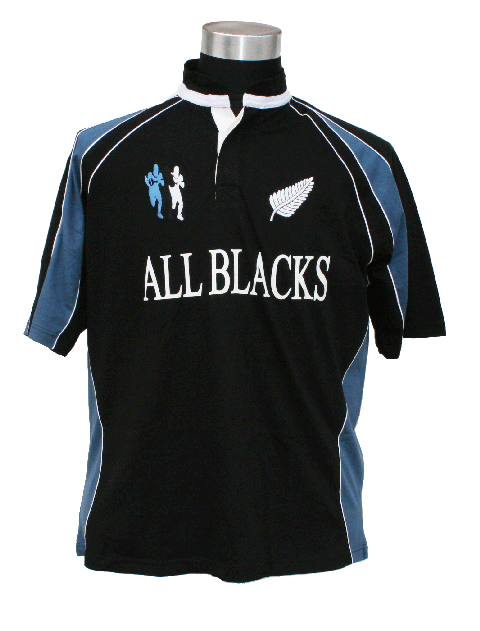 Bains & Scott - All Blacks Rugby T-Shirt billede 1